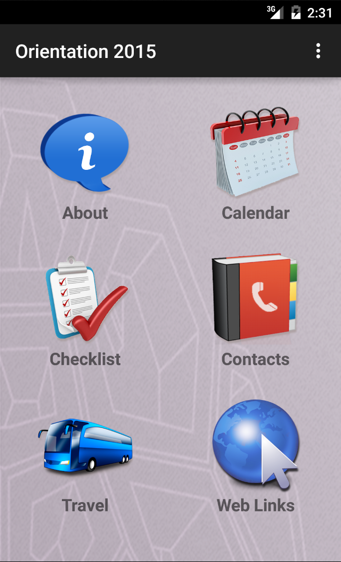 KAUST Orientation App snapshot 1